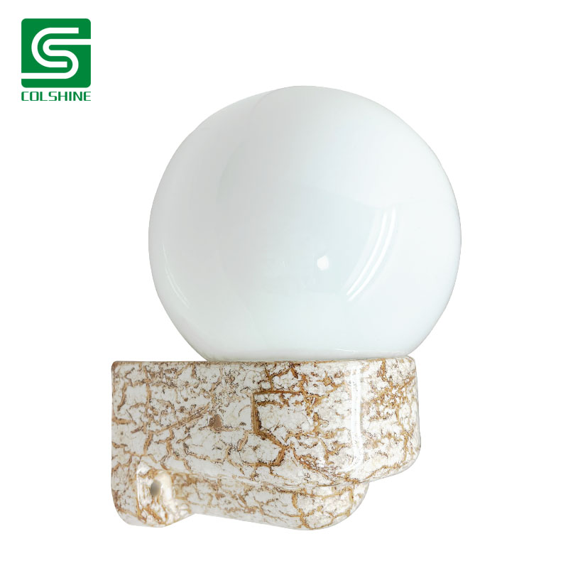 Opal Glass Globe Ceramic Sauna Light – for Steam Rooms & Saunas
