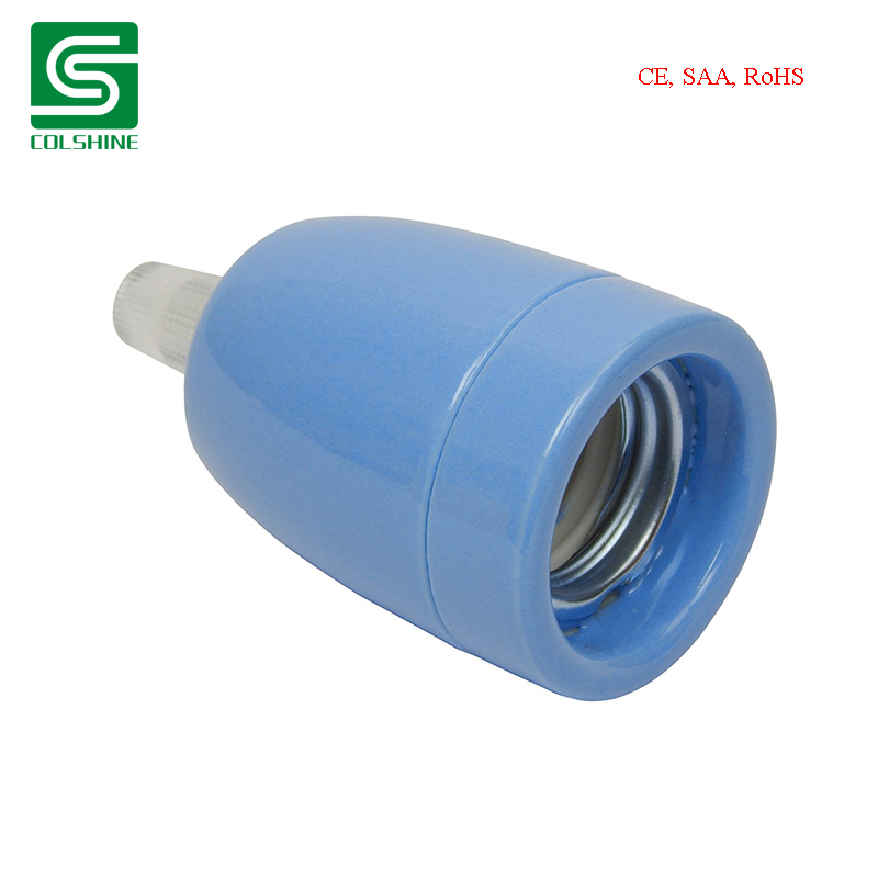 Ceramic E27 Bulb Socket Porcelain Lamp Holder for Pendant Use