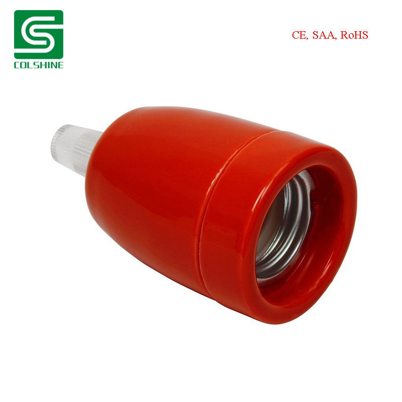 Classic Porcelain E27 Pendant Lamp Holder – Timeless Socket for Elegant Interiors